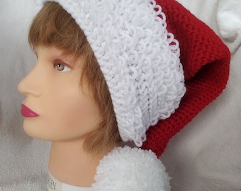 Video Tutorial Cappello Babbo Natale. Per lavorare a uncinetto i cappelli di Babbo Natale e degli elfi. Tutte le taglie. Versione INGLESE
