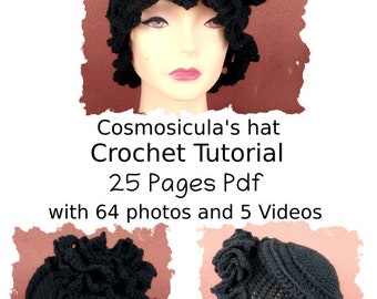 Crochet Pattern Video Tutorial. 25 pages Pdf, with 64 images and 5 videos. Englis version (US terms). Instant download