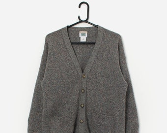 Vintage lambswool cardigan, made in Ireland - Small