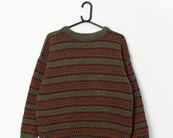 Vintage Fair Isle wool jumper by Ferndale - Small / Medium