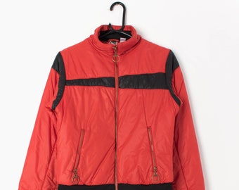 Vintage Y2K Puma padded winter jacket orange/red and black - Small / Medium