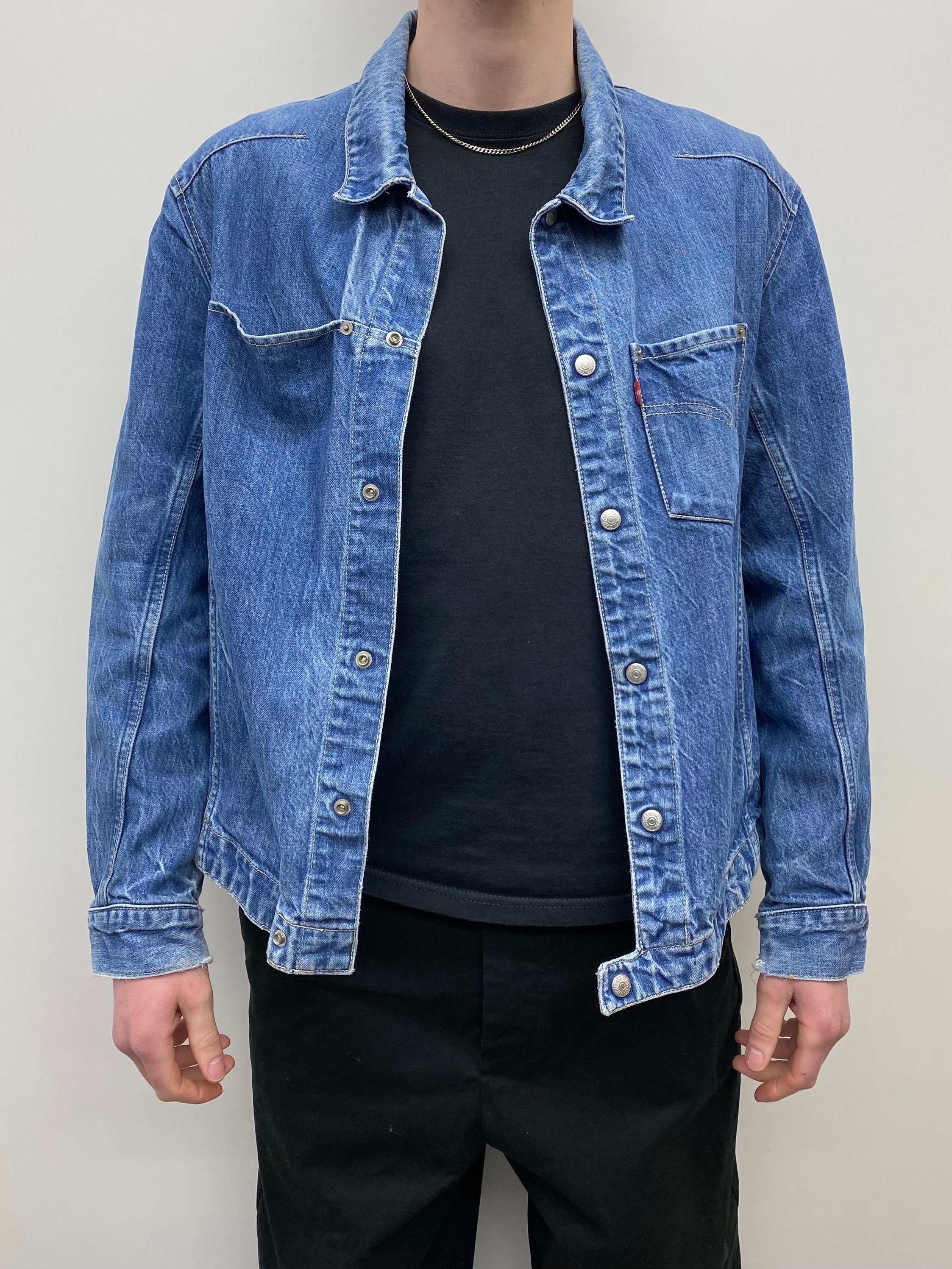 Mens Vintage Levis Engineer Jacket Mid 