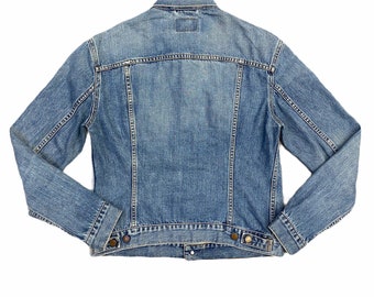 Vintage 00s LEVIS Denim Jean Jacket For Girls Medium Blue Denim Red Tag Two  Pockets Y2K - Size XL