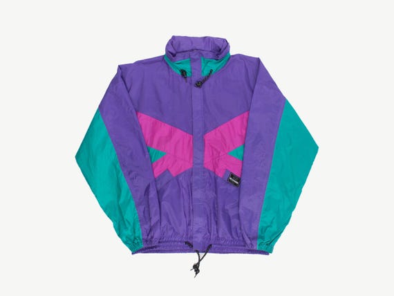 Colour block rain jacket outlet
