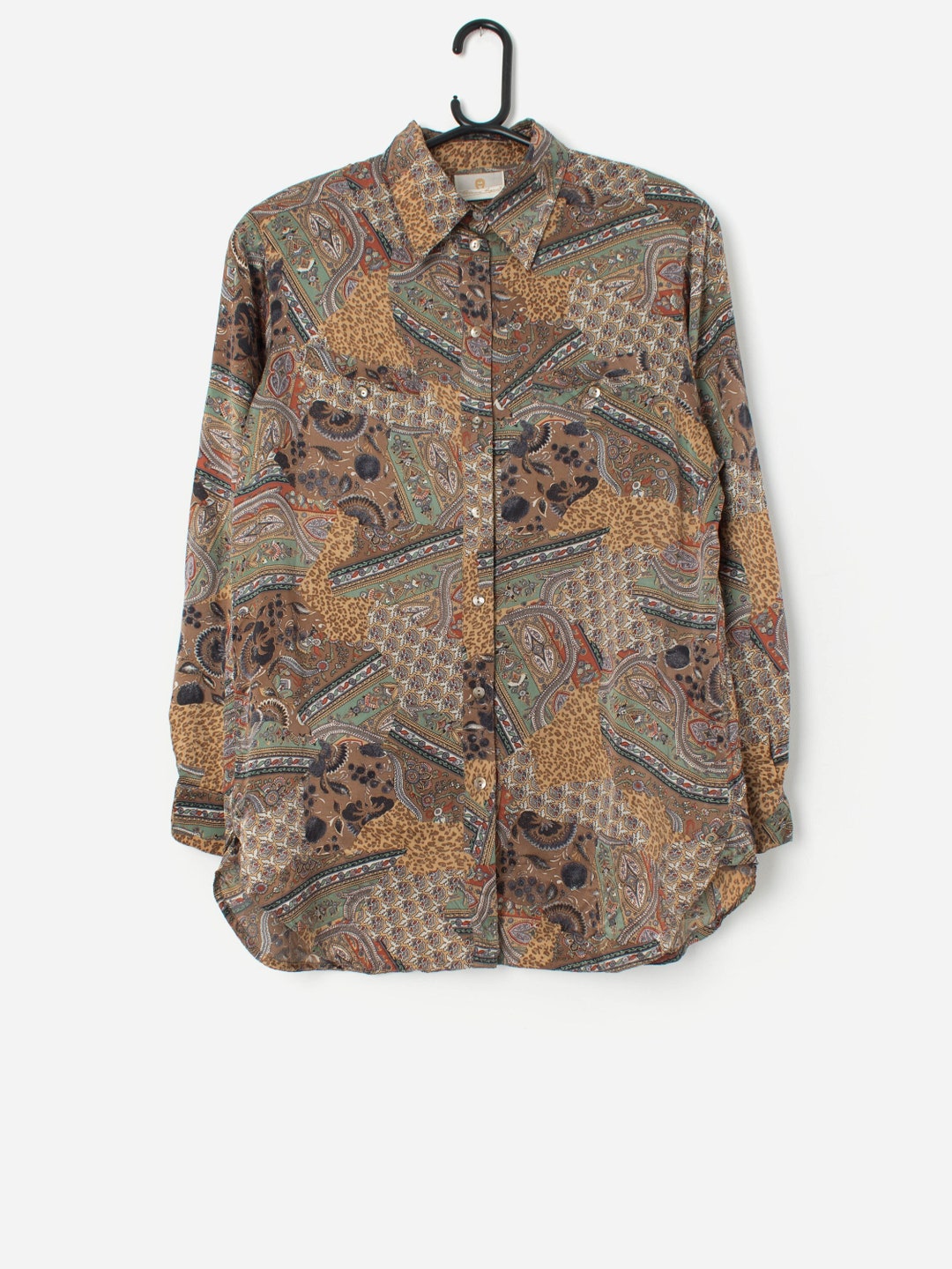 FW 2006 Animalier Silk Blouse Cardigan main image 1