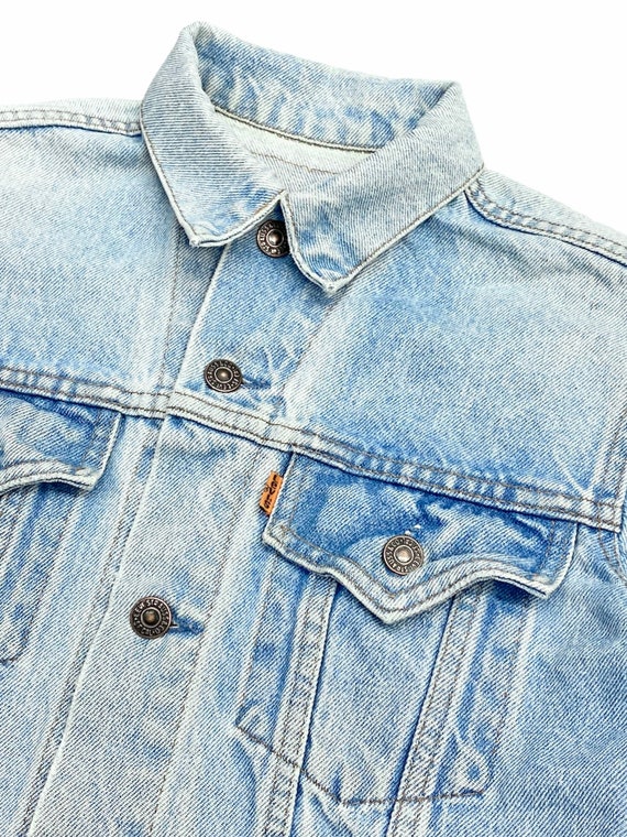 Vintage LEVIS Girls Denim Jacket Stonewash Blue Two Pocket - Etsy