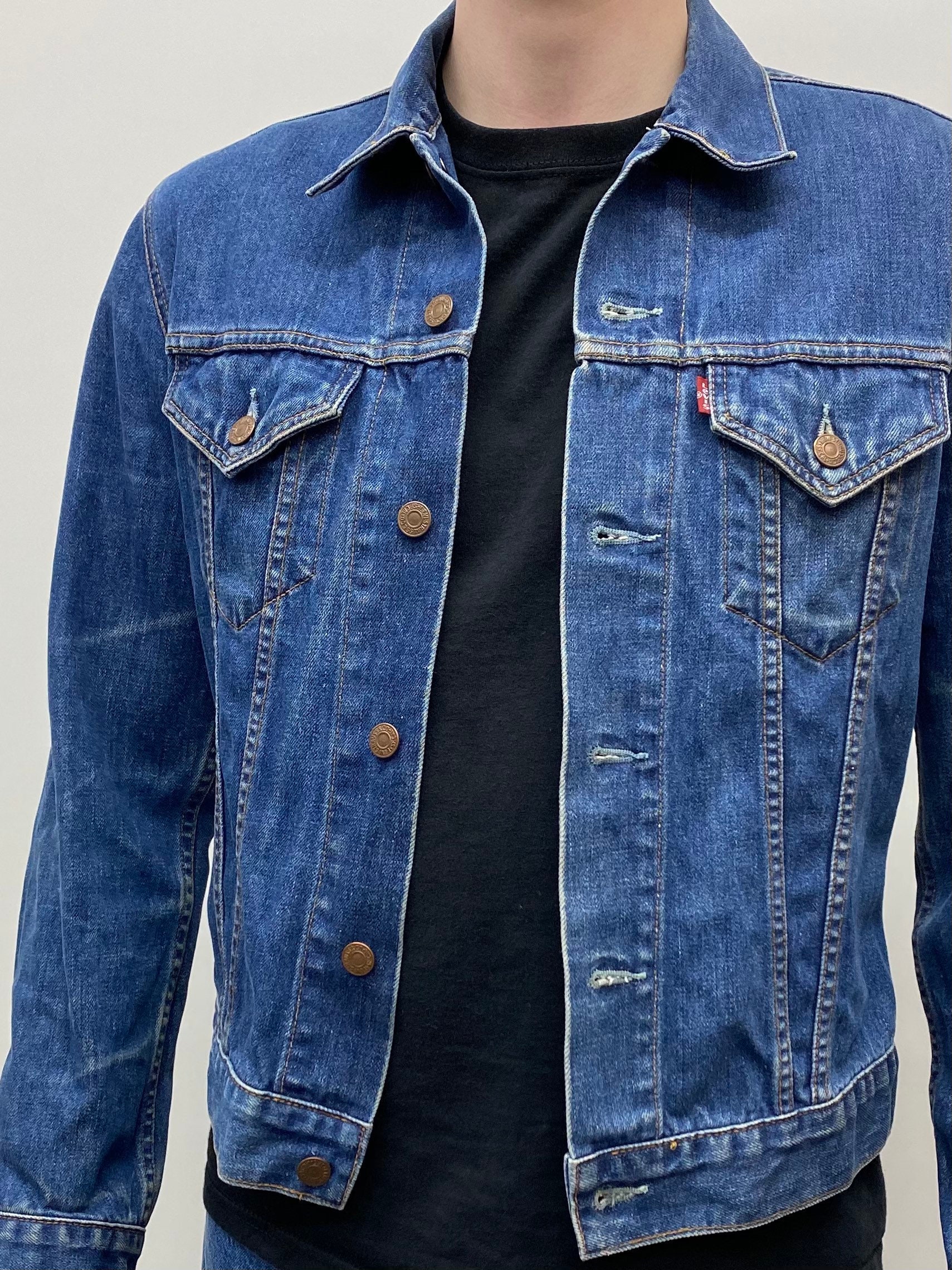 Levis Denim Trucker Jacket Mid Wash Blue 70590 Unisex 90s / | Etsy
