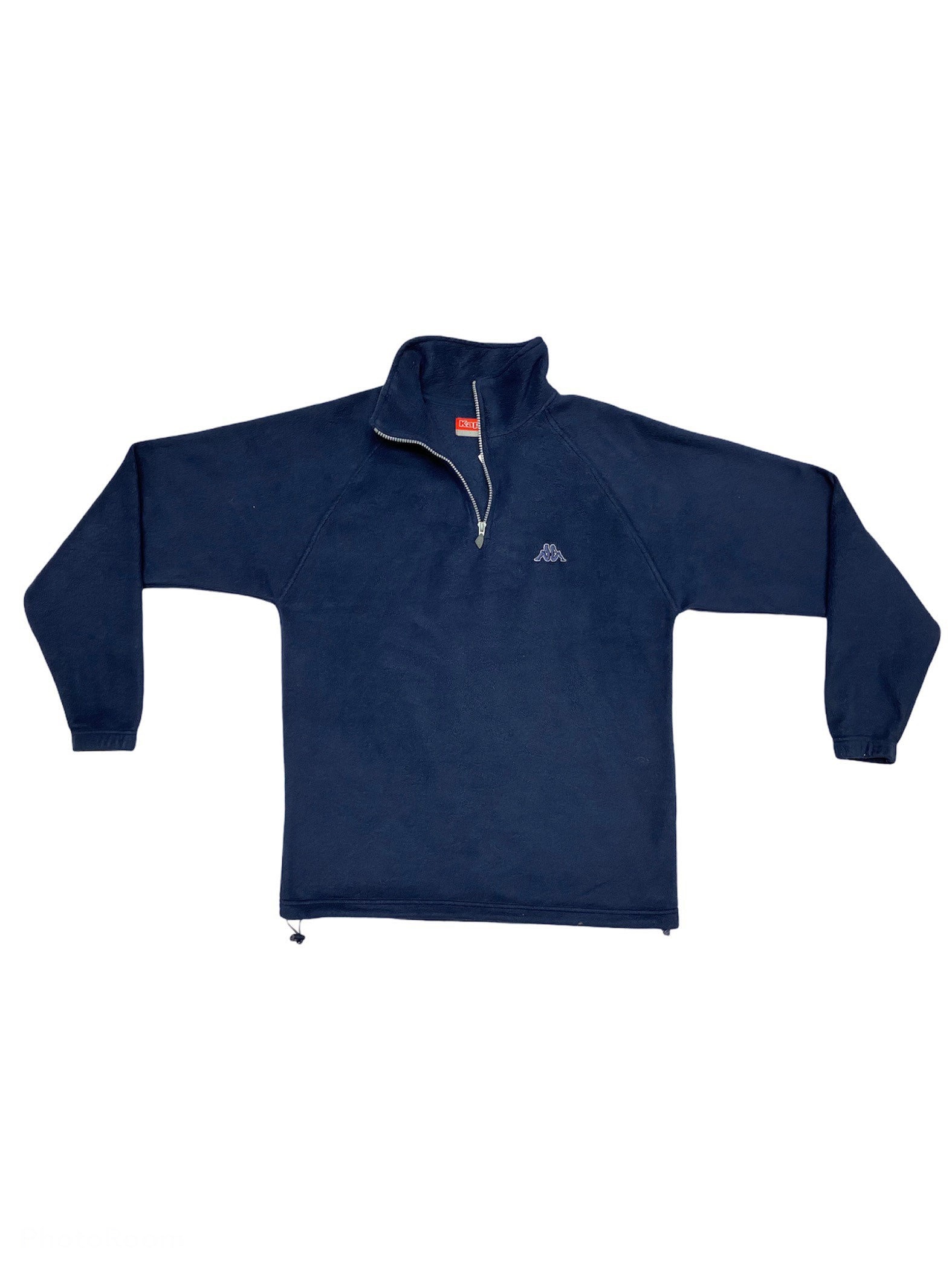 KAPPA Vintage 1/4 Zip Pullover Fleece Jumper Navy Blue - 日本