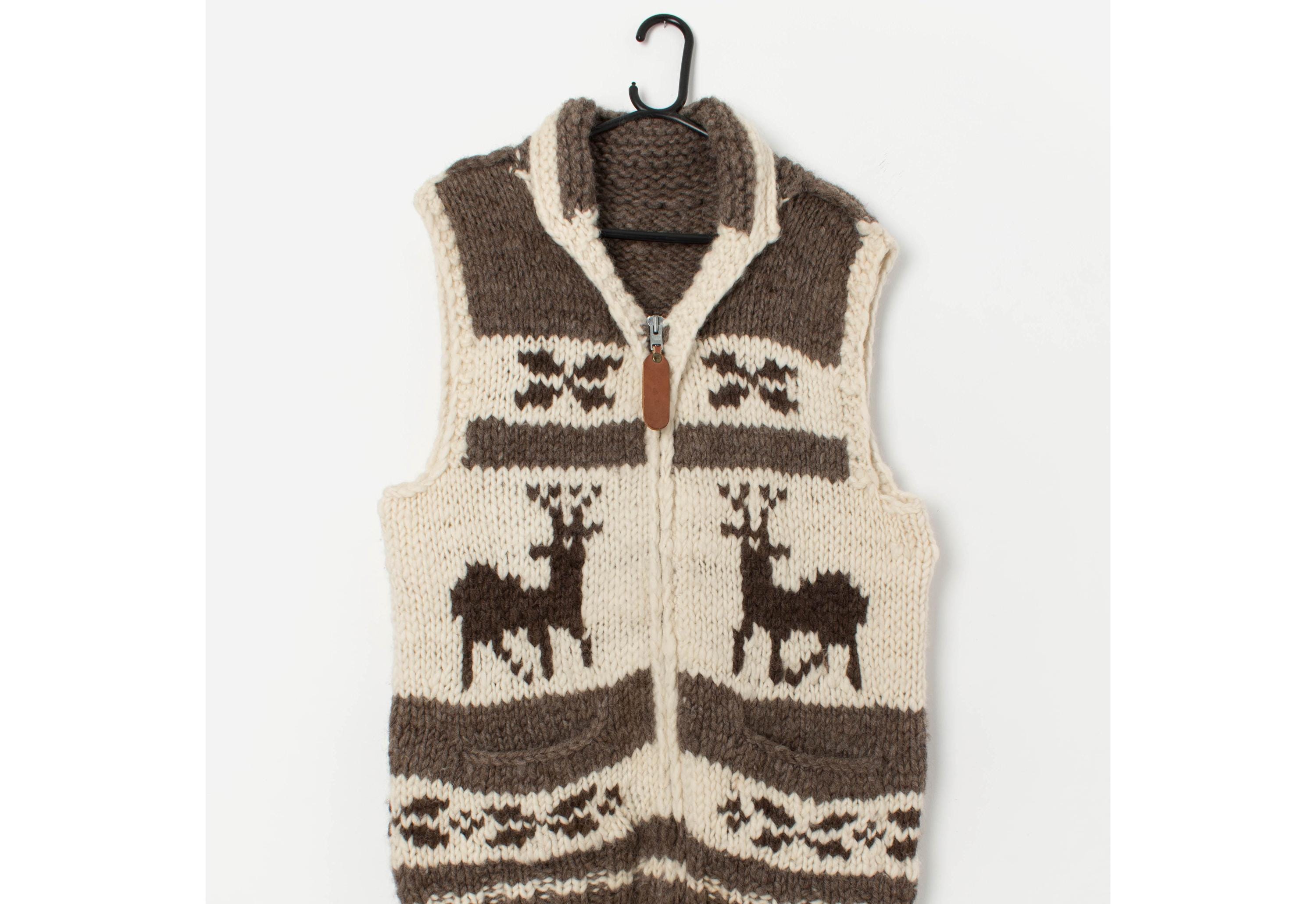 Vintage Canadian Sweater Company Cowichan Wool Sweater Vest Medium - Etsy Vintage Canadian Sweater Company Cowichan Wool Sweater Vest Medium - Etsy