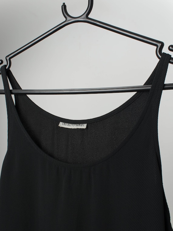 Vintage Emporio Armani black vest top - XS - image 2