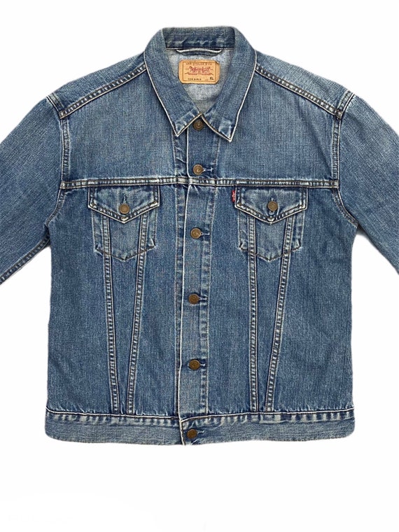 Vintage 00s LEVIS Denim Jean Jacket for Girls Medium Blue - Etsy