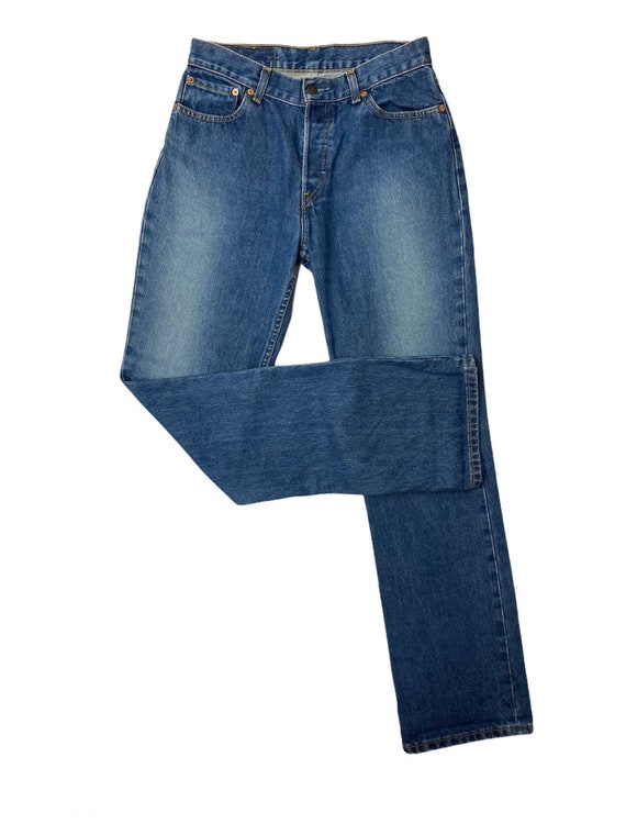 Levi's Jeans Size 34x32 Mens Mid Rise Straight Leg Dark Wash Blue Denim