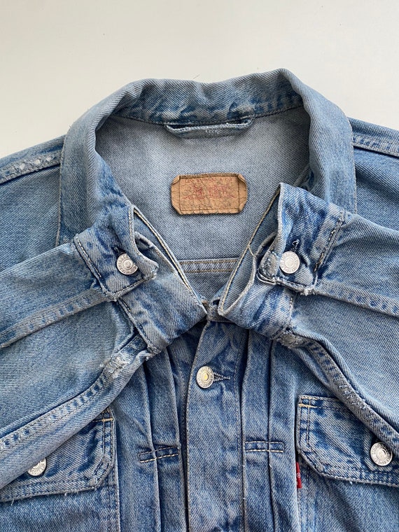 Vintage rare Levis type 2 denim jacket - Medium - image 4