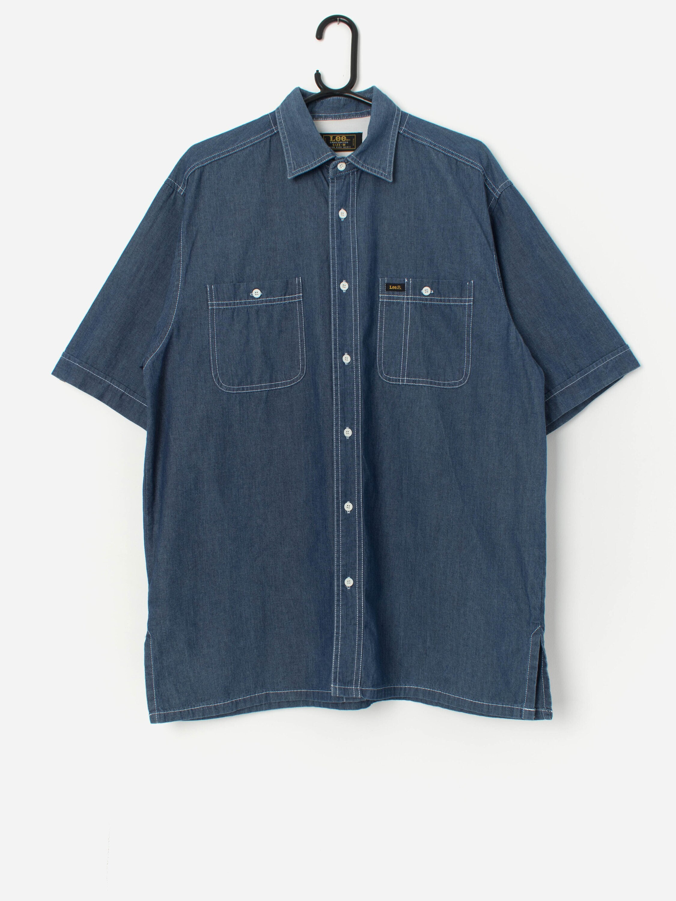 ヴィンテージ Lee ユニオンメイド デニムシャツ 半袖 - M / L - Etsy 日本
