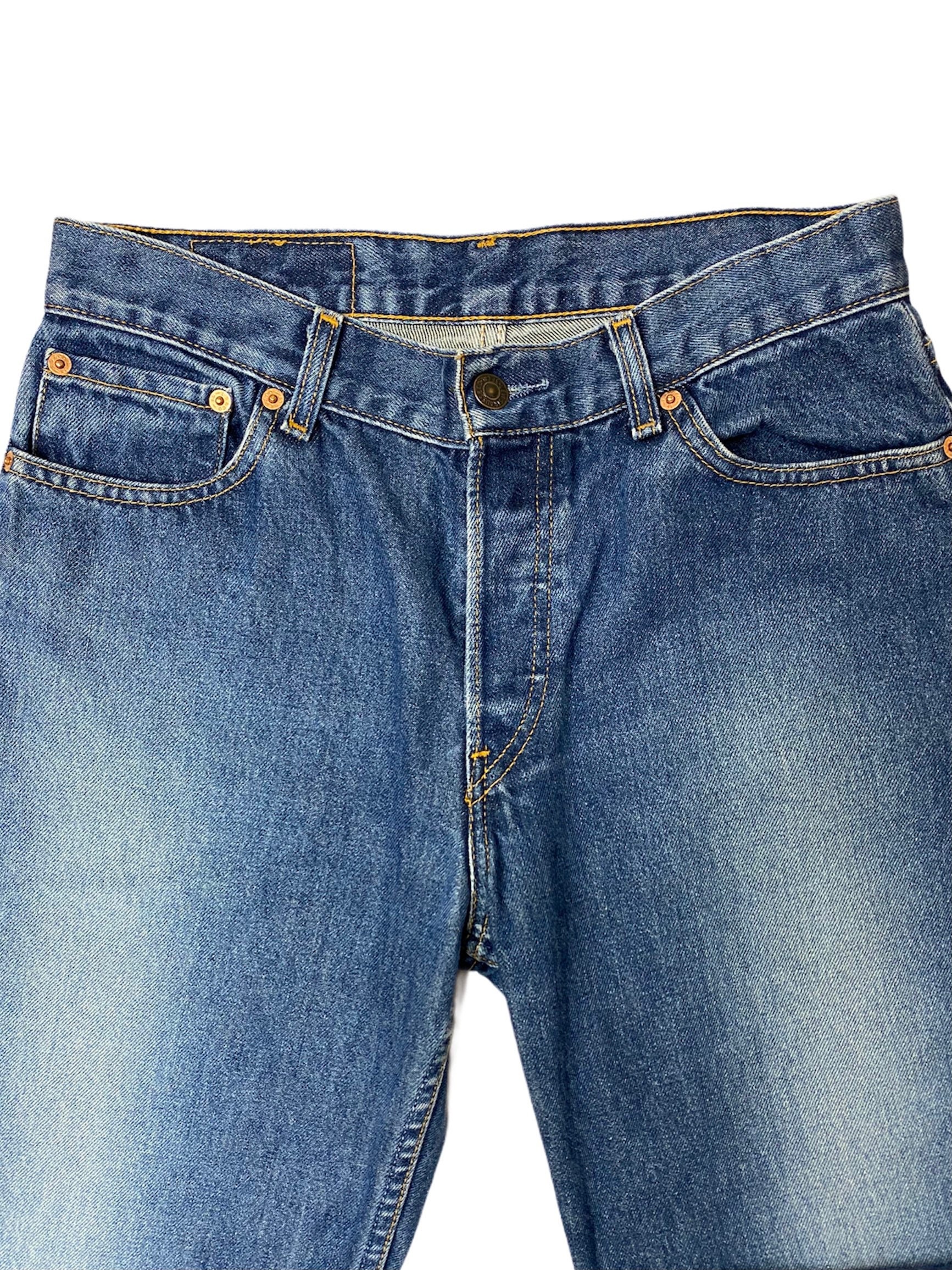 30x33 Vintage LEVIS 575 Denim Jeans Medium-dark Wash Straight | Etsy