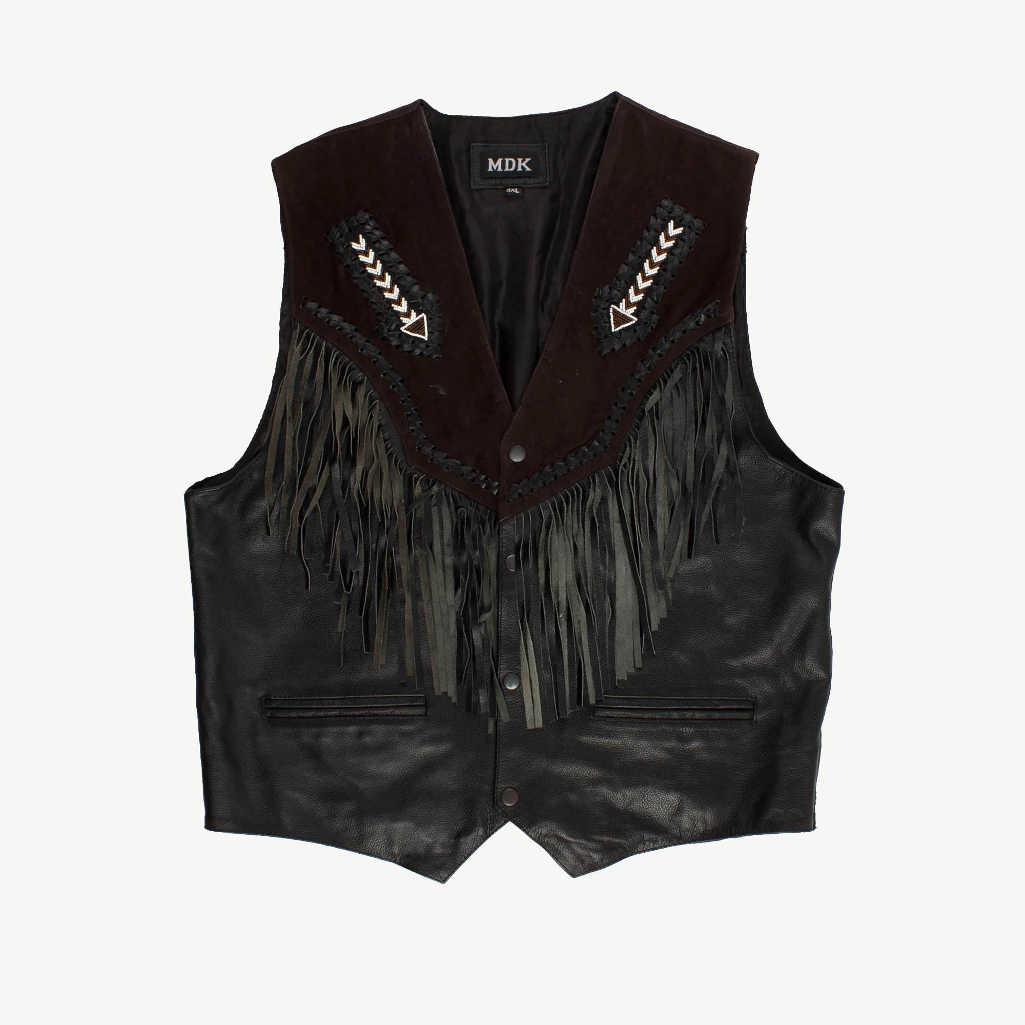 Concho Western Black Leather Vest - Etsy Concho Western Black Leather Vest - Etsy