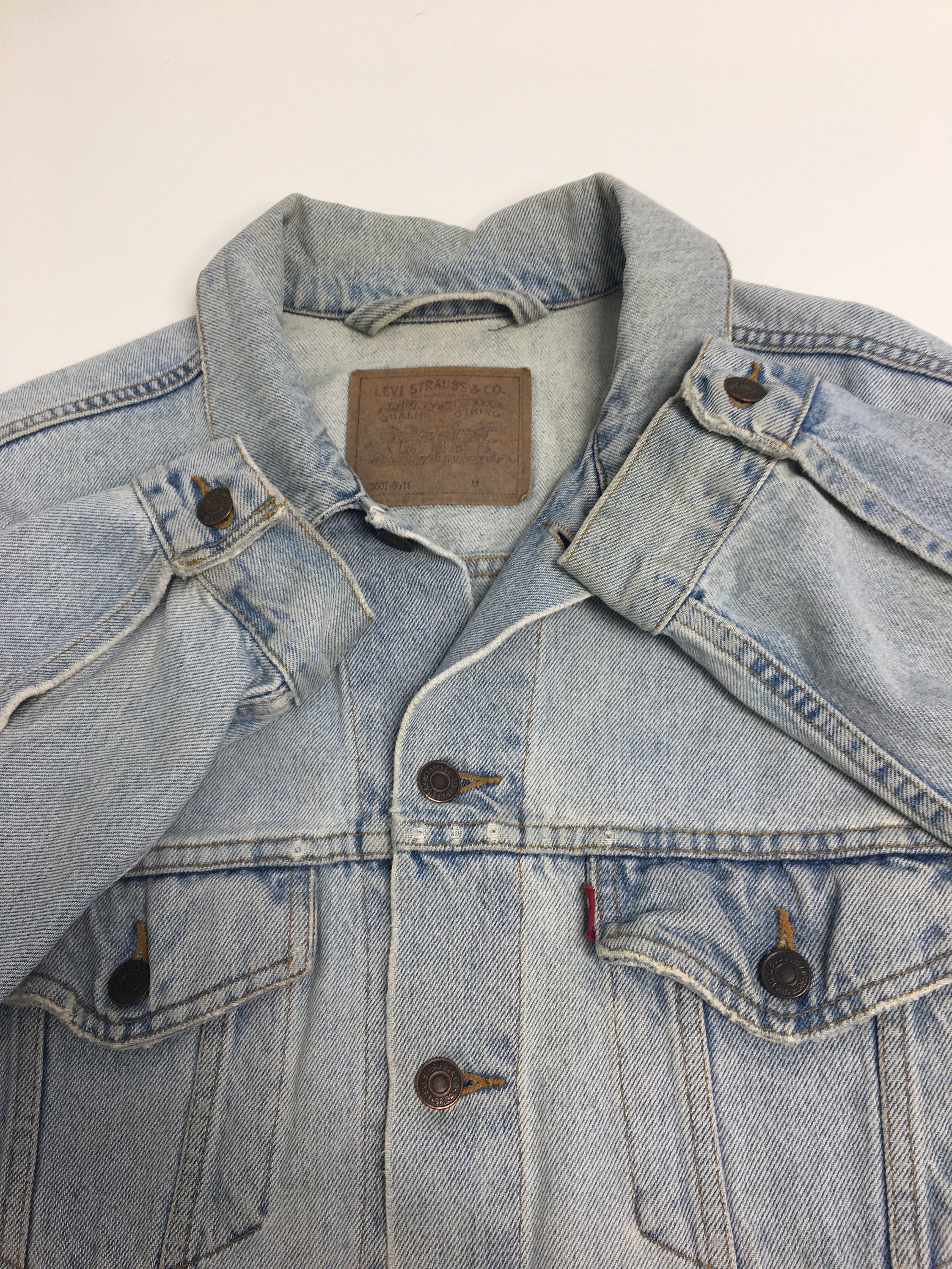 Vintage Levis 70507 Denim Jacket, Made in USA - Medium