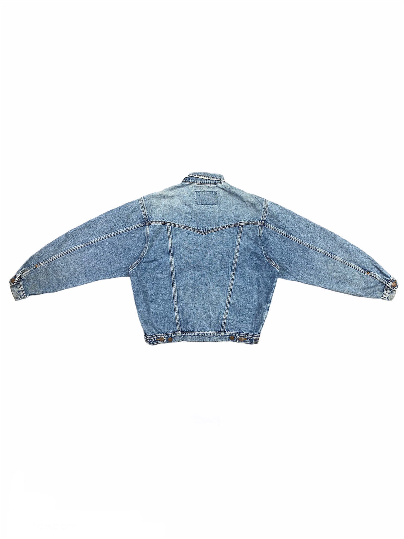 Vintage Wrangler Denim Jean Jacket Light Medium Blue Wash | Etsy