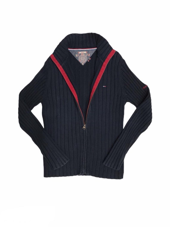 TOMMY HILFIGER Zip-up Jumper Ribbed 