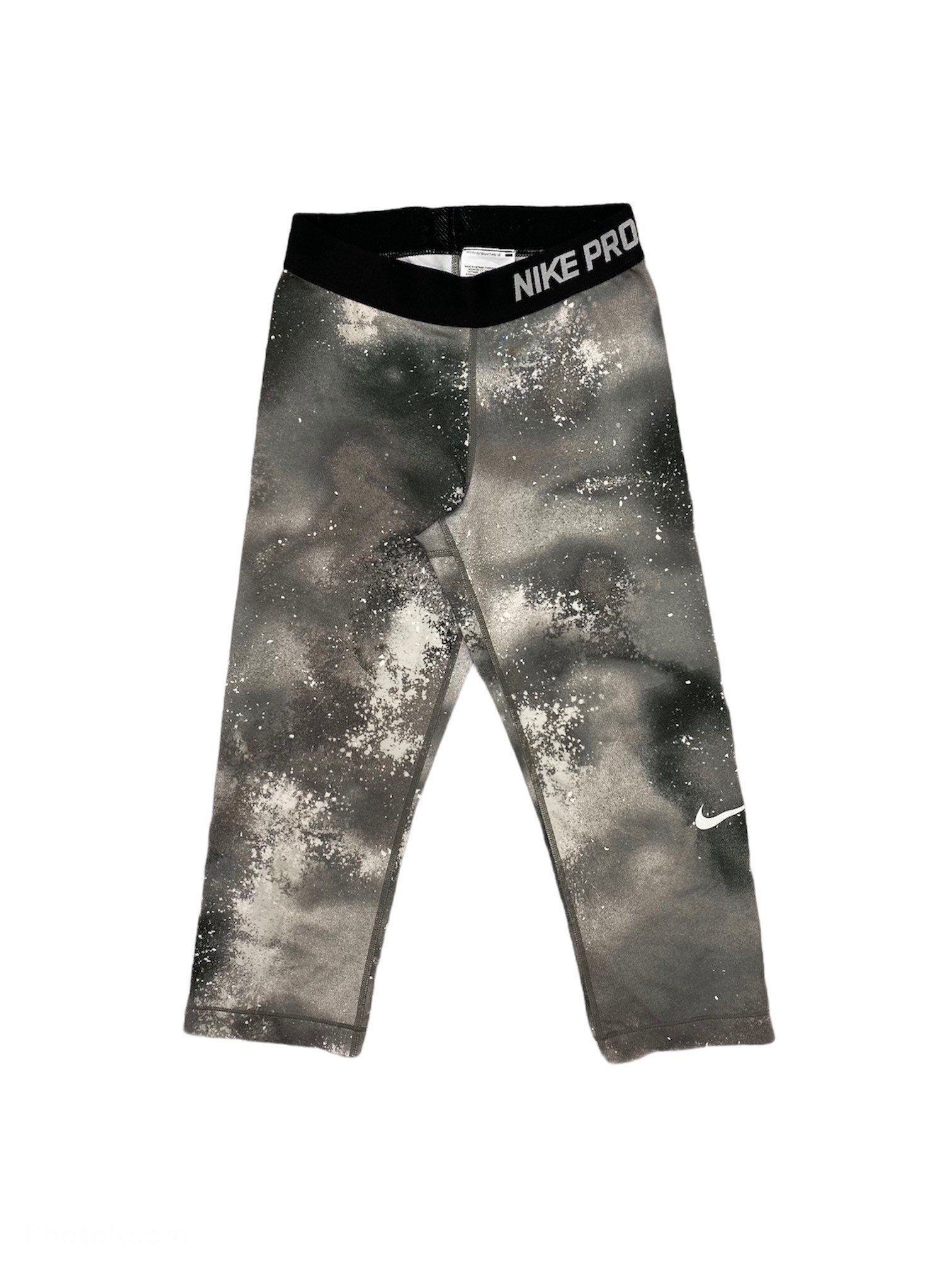 Womens Cropped Nike Pro Leggings With White Galaxy - Etsy