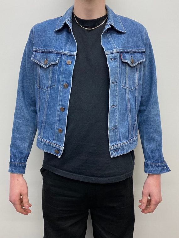 70s / 80s Levis Trucker Jacket Blue Slim Fit Mens Unisex S - Etsy