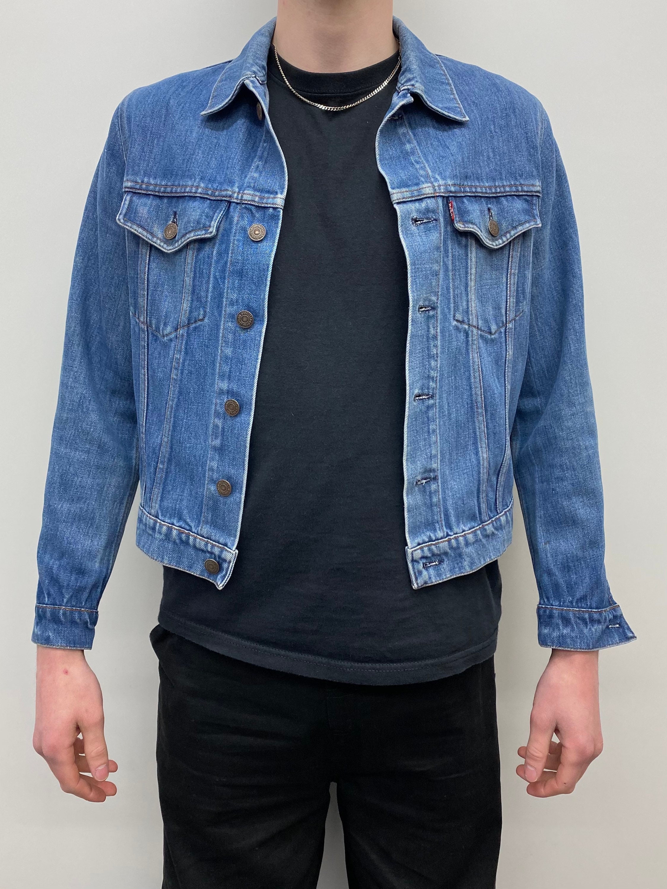 70s / 80s Levis Trucker Jacket Blue Slim Fit Mens Unisex S - Etsy Ireland