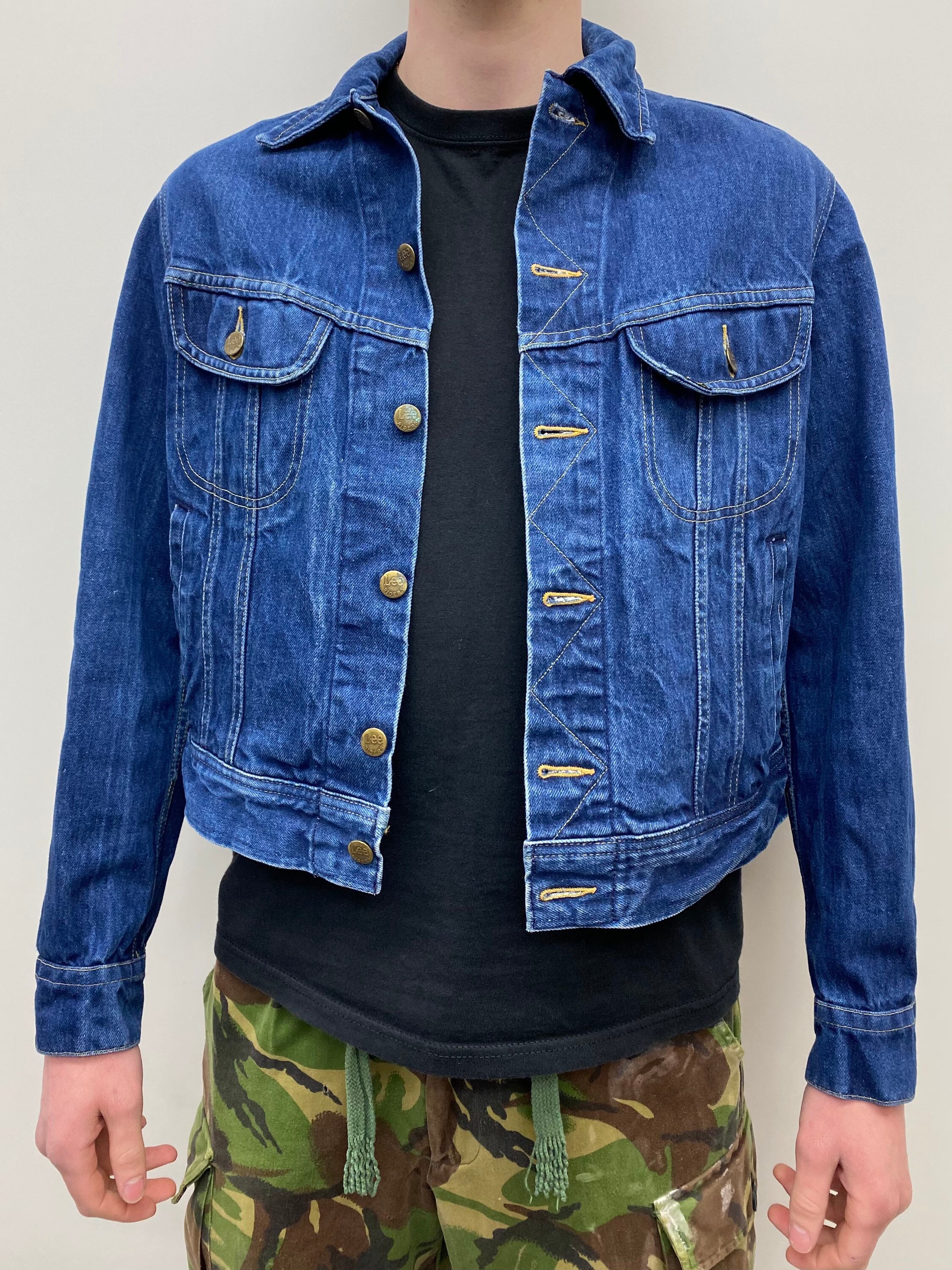 Mens Vintage Lee Denim Jacket With 