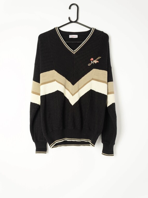 Vintage Gabicci Jumper With V-neck and 