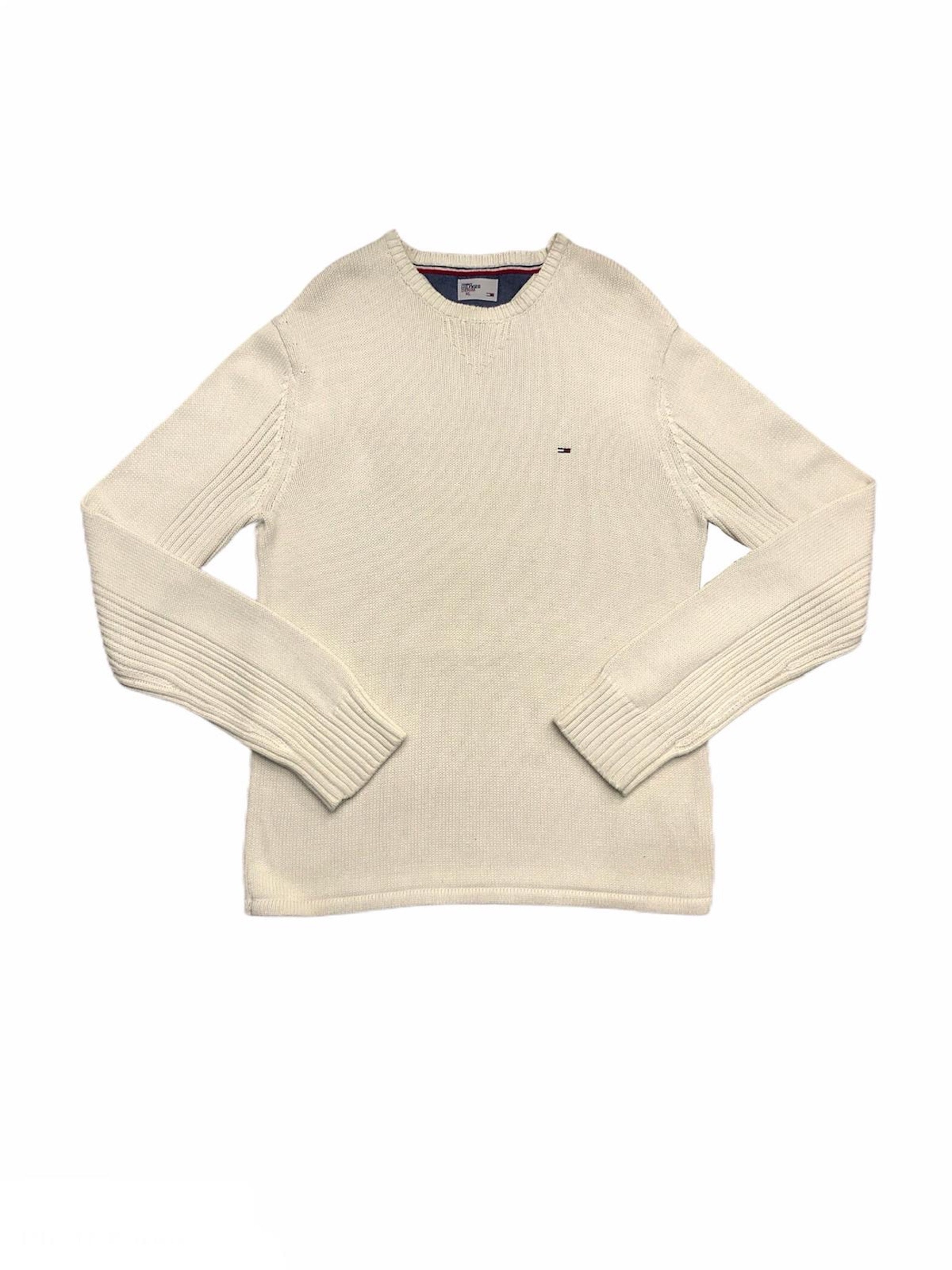 Plasticiteit Aanpassingsvermogen lunch Vintage Tommy Hilfiger Pullover Jumper Sweater Cream White - Etsy Hong Kong