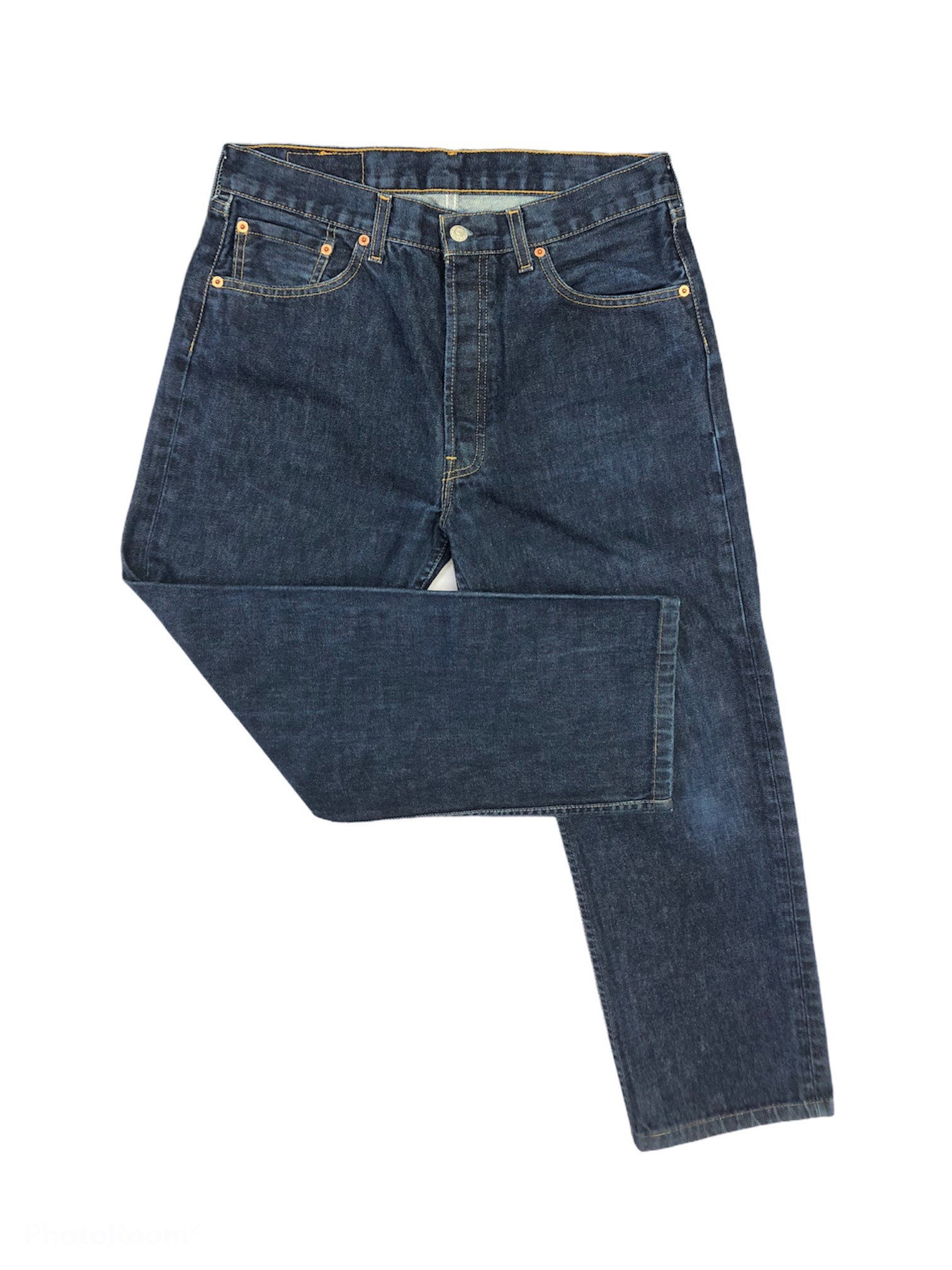 00s / Y2K Levis 501s jeans 33 navy blue denim B33 x L26 - Etsy.de