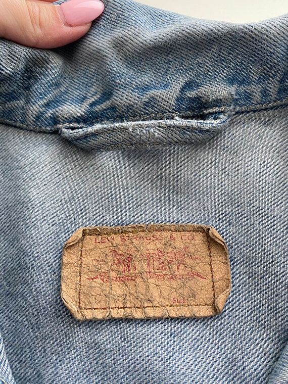 Vintage rare Levis type 2 denim jacket - Medium - image 6