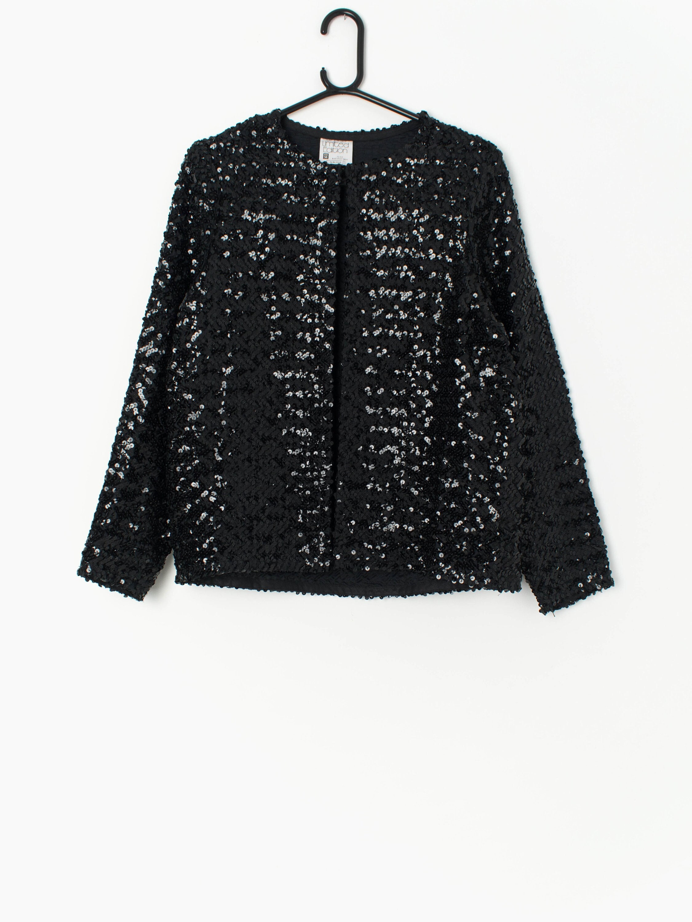 Black sparkle jacket hot sale