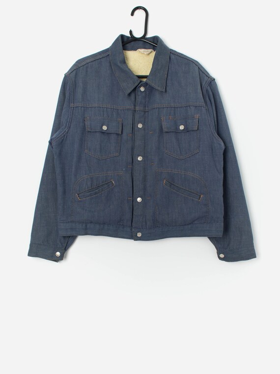 Vintage JC Penny Ranchcraft Sherpa Denim Jacket, Made in the Vintage JC Penny Ranchcraft Sherpa Denim Jacket, Made in the