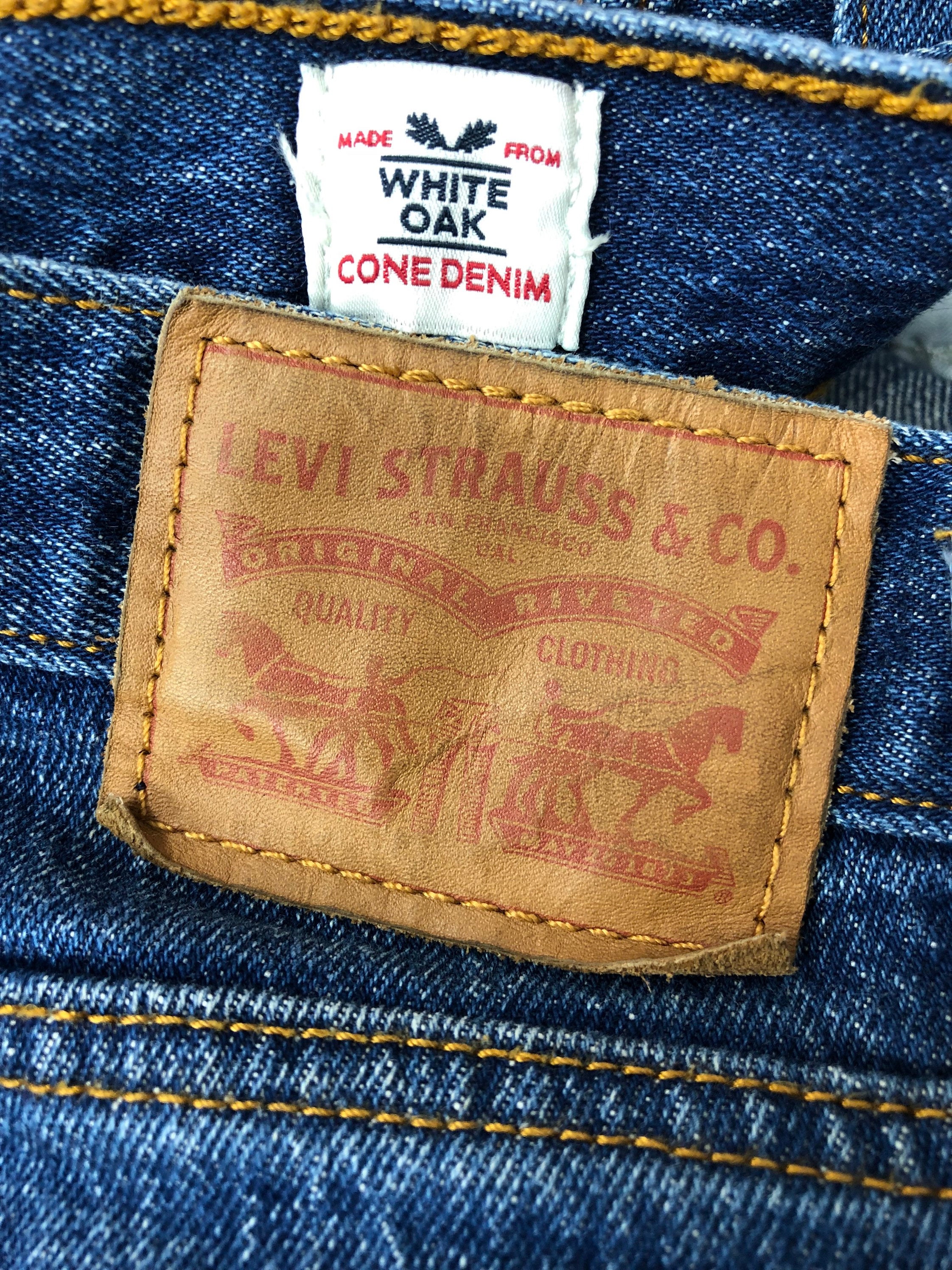 28x26.5 Levis White Oak Edition Skinny Jeans in a Mid Etsy