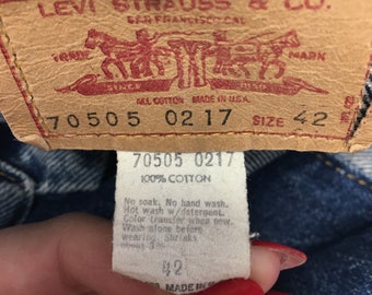 Vintage Levis 70505 Denim Jacket, Made in the USA Medium - Etsy