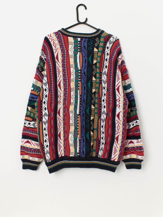 Vintage Cotton Traders Coogi Style Sweater With a Bold 3D Vintage Cotton Traders Coogi Style Sweater With a Bold 3D