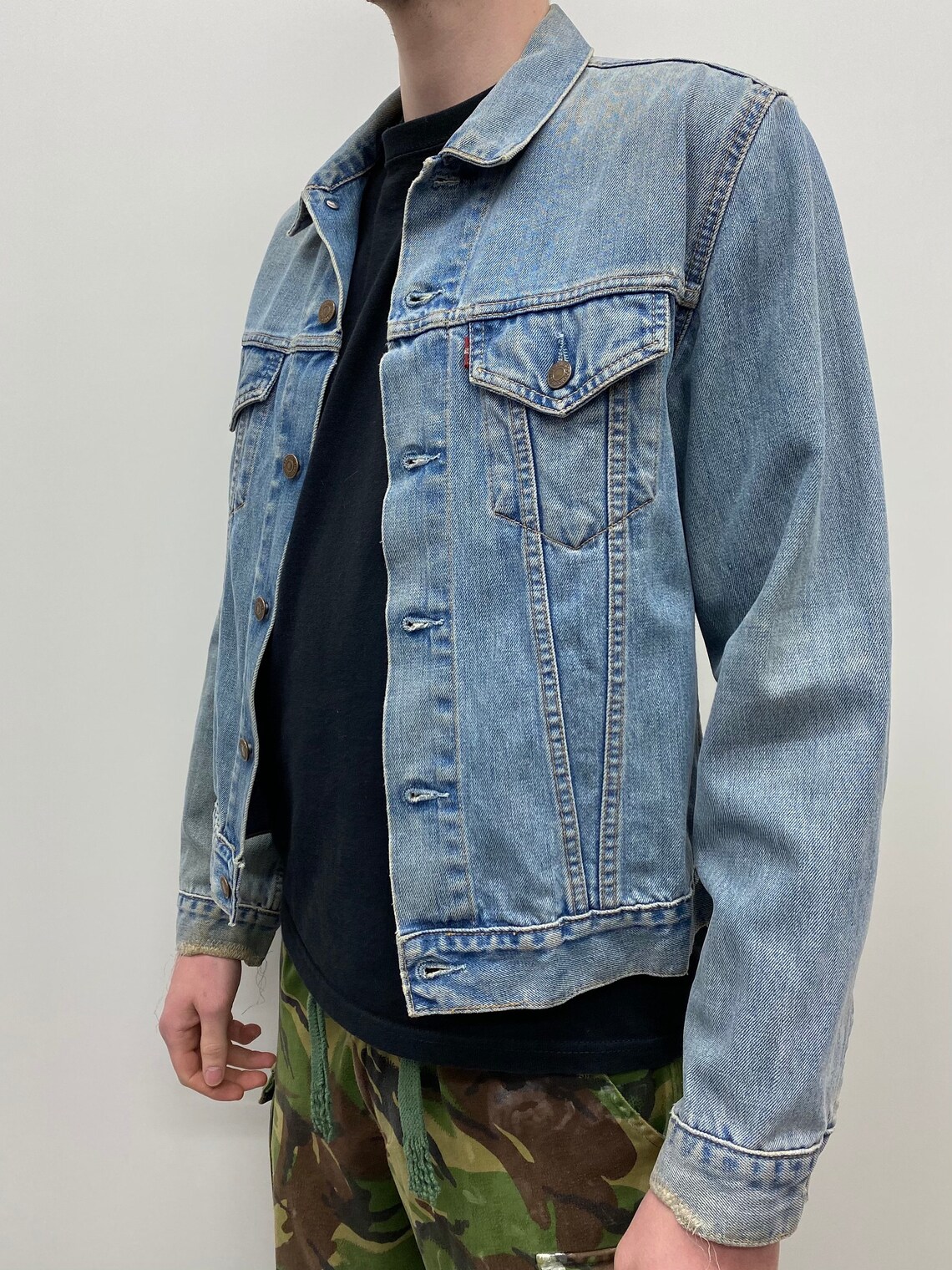 Light wash levis jacket Clearance