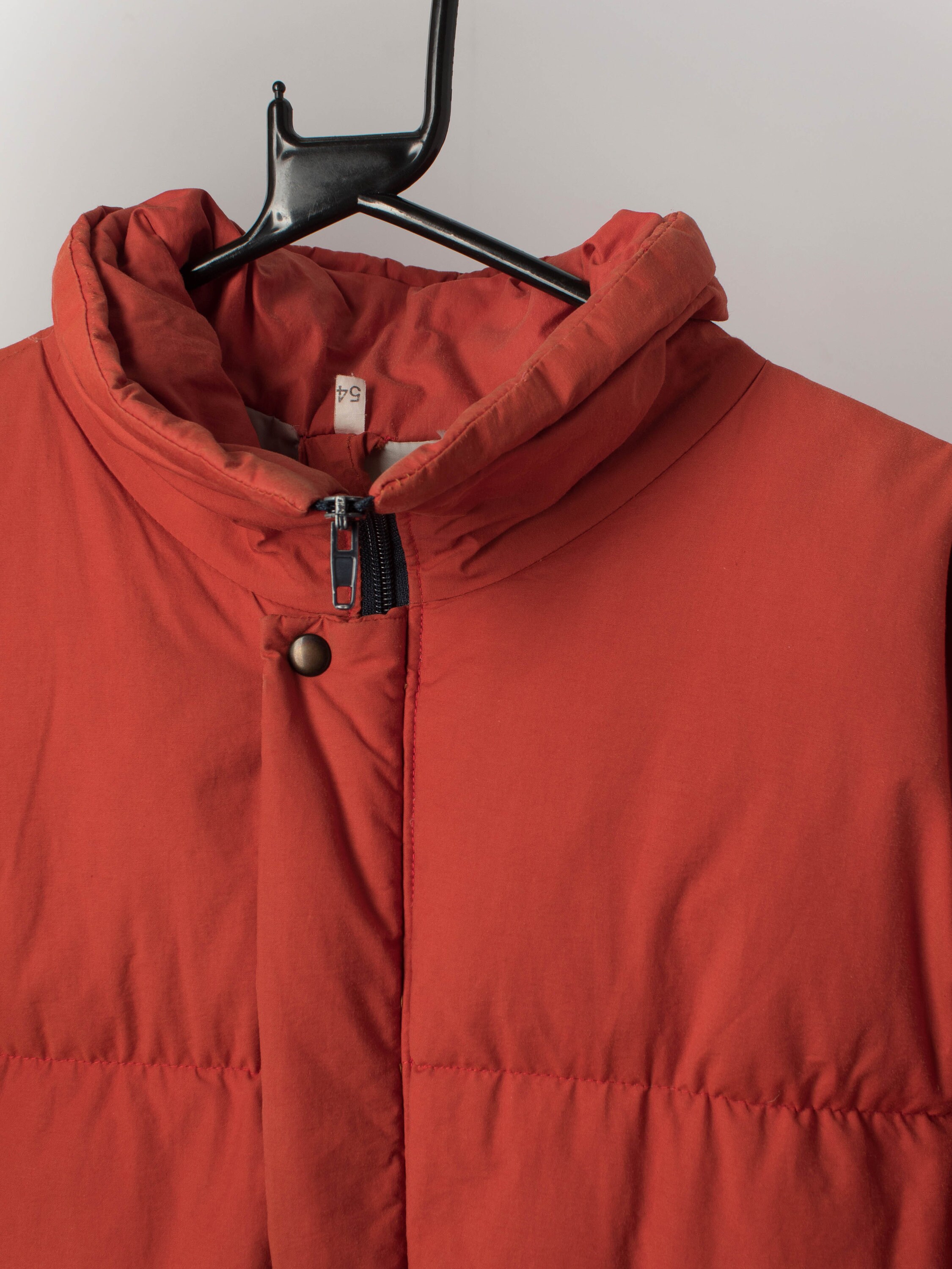 Orange puffer coat mens sale