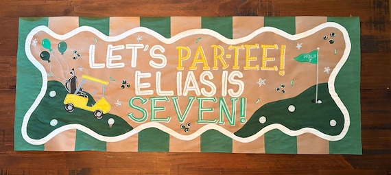 Custom Hand-Painted Paper Banner