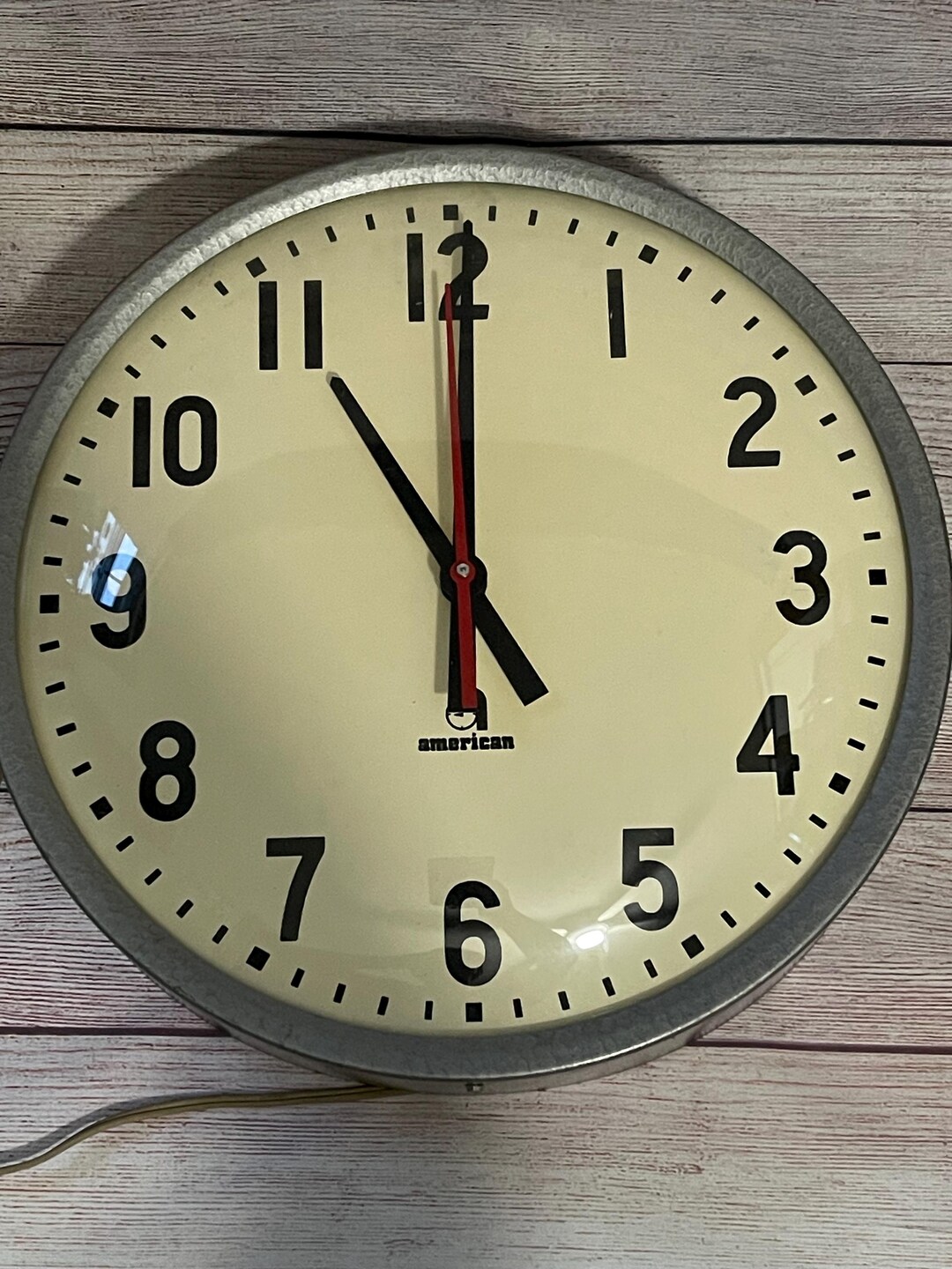 Vintage American Time and Signal Company School 12 Inch Wall Clock Etsy