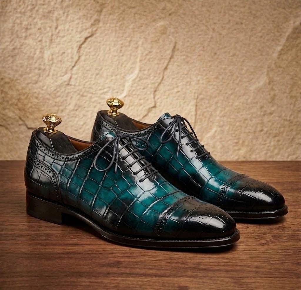 Teal Green Dress Shoes