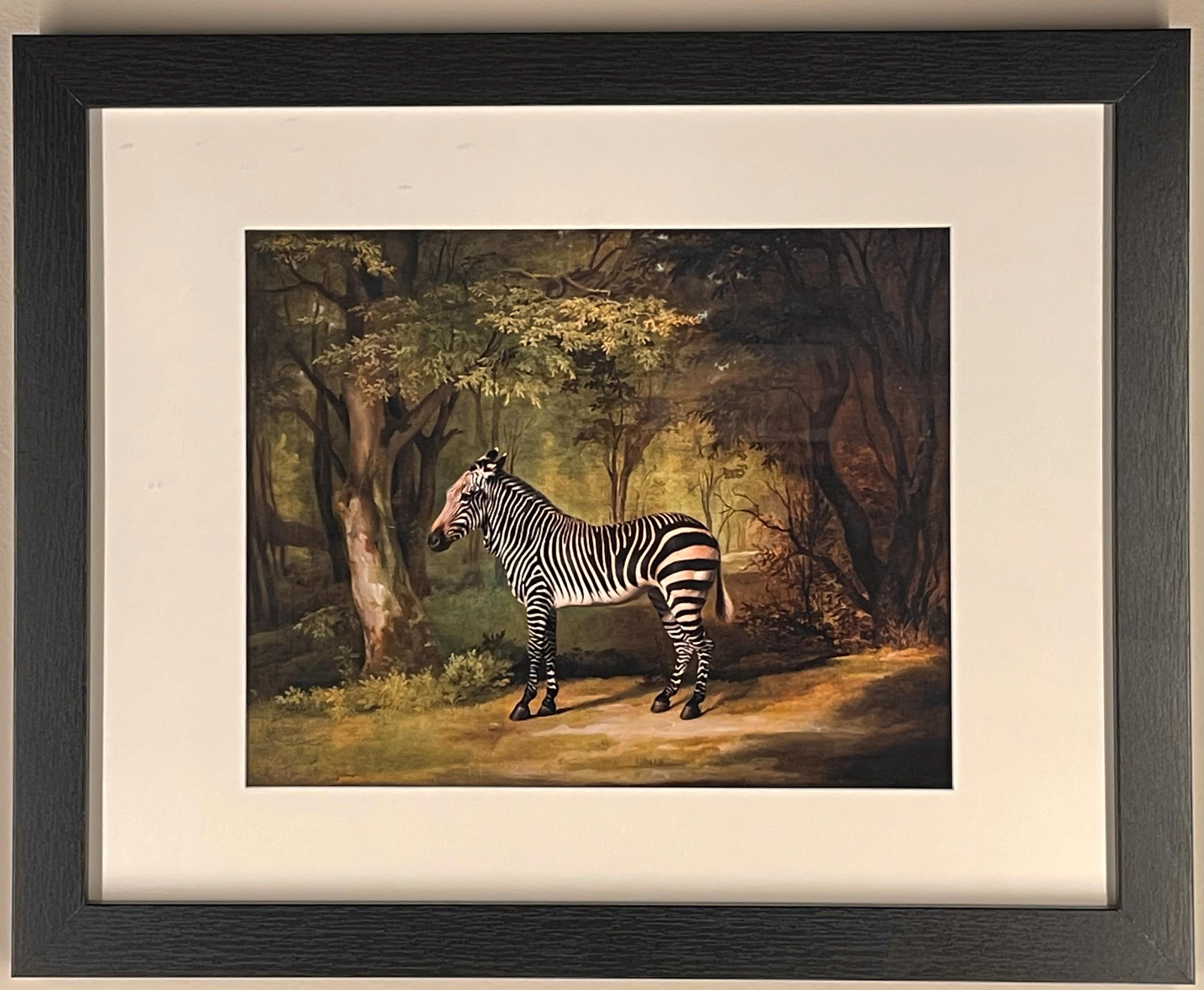DANA QUEEN ゼブラ アート額縁付き Zebra Painting Vintage Framed - Etsy