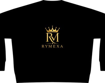 RYMEXA Gold Crown RM Logo Women's Crewneck | Relaxed Sweatshirt
