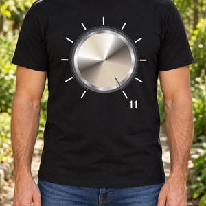 Amplifier Volume 11 Shirt, Guitar Amp Dial Tee, Rock Music Lover Gift, Big Sound Graphic, Musician Birthday, Audio Engineer, Band Gig Outfit