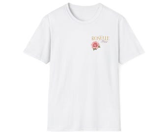 Roselle Muse Illustration T-Shirt | # Brits London Rosa Rosenblumen-T-Shirt