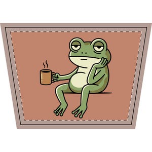 Leather Toiletry Bag — Grumpy Frog Coffee Patch Travel Dopp Kit