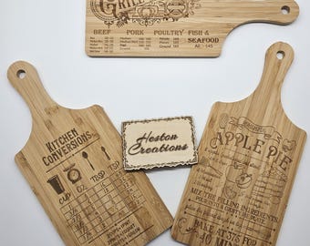 Custom Engraved Bamboo cutting board - Charcuterie, Personalized Design
