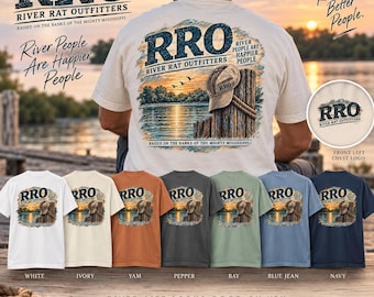 Mississippi River Shirt, River Life Graphic Tee, River Rat Outfitters