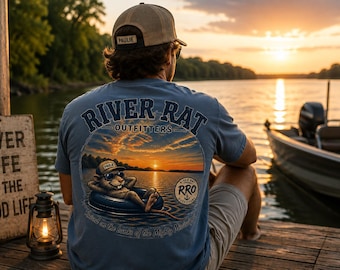 Mississippi River Boating Shirt, Vintage River T Shirt, Boat Lover Gift, River Life Comfort Colors Tee