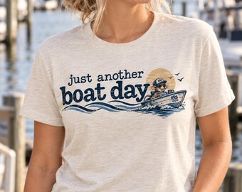 Boat Day Shirt, Vintage Boating T-Shirt
